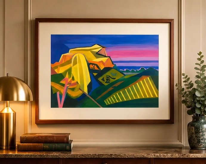 Marcel Corticchiato – Paysage des Baux, 1983
