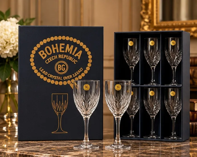 Service de 12 verres en cristal – Bohemia